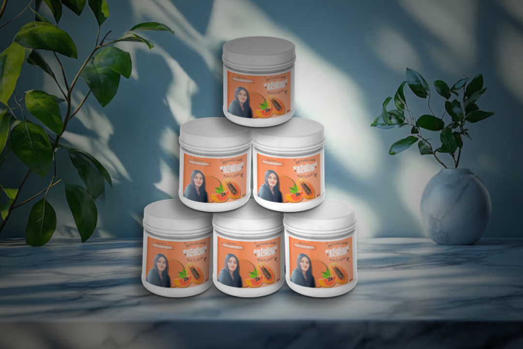Papaya Exfoliating Body Scrub for Glowing Skin | Spot & Uneven Tone Care | Smoothing Sugar Scrub | Radiance Boost Exfoliant