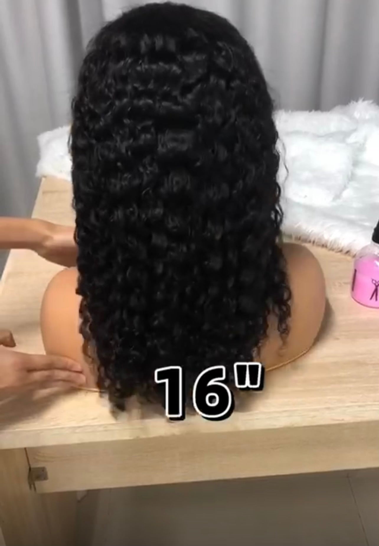 Human Hair 16In 3C Curls