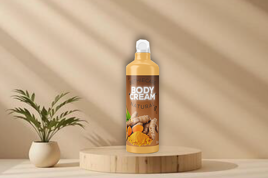 Turmeric Brightening Body Cream for Radiant Skin | Spot & Uneven Tone Care | Hydrating Glow Body Moisturizer | Smooth & Soft Skin Cream