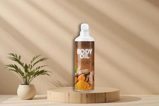 Turmeric Glow Body Oil for Radiant Skin | Spot & Uneven Tone Care | Brightening Body Oil | Hydrating Skin Glow Oil | Smooth & Even Complexion