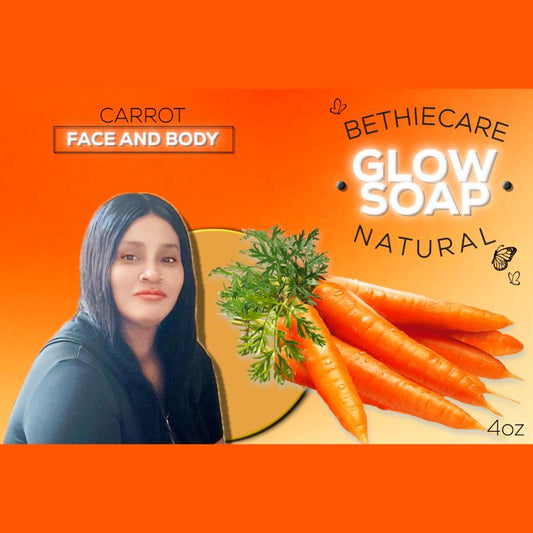 Carrot Brightening Soap Bar for Glowing Skin | Dark Spot Corrector | Hyperpigmentation Fade | Vitamin A Skin Tone Even Soap | Natural Radiance Cleanser