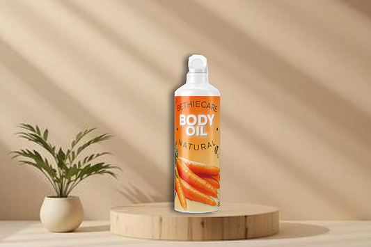 Carrot Glow Body Oil for Radiant Skin | Spot & Uneven Tone Care | Hydrating Lightweight Body Oil | Smooth & Luminous Skin