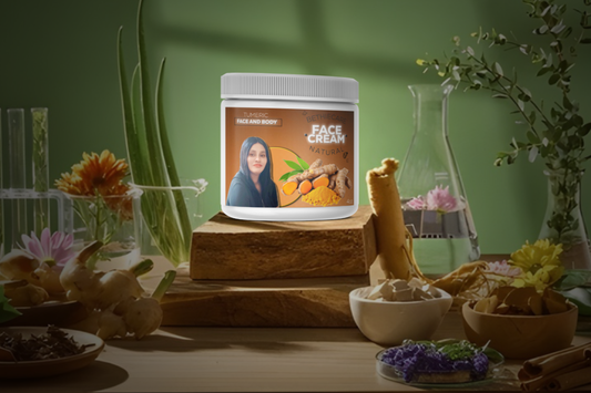 Turmeric Brightening Face Cream | Spot & Uneven Tone Care | Hydrating Glow Moisturizer | Smooth Radiant Skin Cream