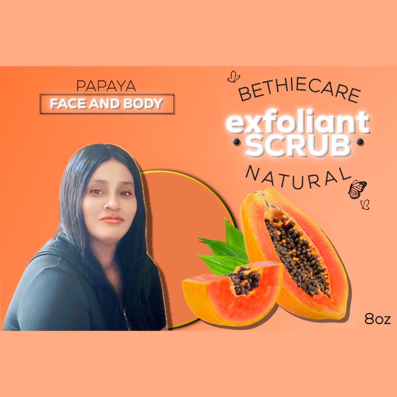 Papaya Exfoliating Body Scrub for Glowing Skin | Spot & Uneven Tone Care | Smoothing Sugar Scrub | Radiance Boost Exfoliant
