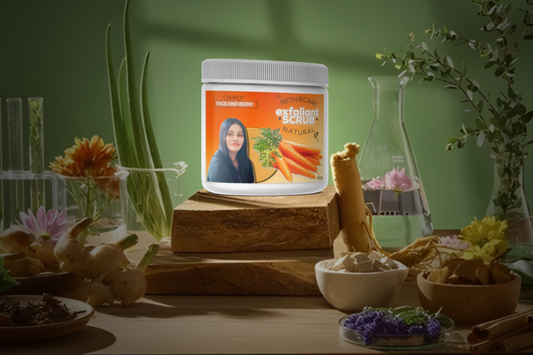 Carrot Exfoliating Body Scrub for Glowing Skin | Spot & Uneven Tone Care | Smoothing Sugar Scrub | Radiance Boost Exfoliant