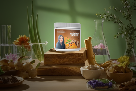 Turmeric Exfoliating Body Scrub for Glowing Skin | Spot & Uneven Tone Care | Smoothing Sugar Scrub | Radiance Boost Exfoliant