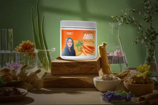 Carrot Brightening Face Cream | Spot & Uneven Tone Care | Vitamin A Glow Moisturizer | Hydrating Radiant Skin Cream