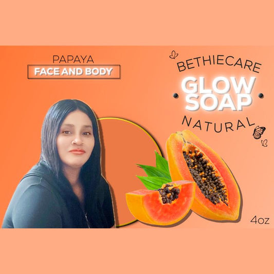 Papaya Brightening Soap Bar for Glowing Skin | Dark Spot Corrector | Hyperpigmentation Fade | Enzyme Exfoliating Soap | Skin Tone Even & Radiance Boost Cleanser