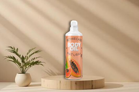 Papaya Glow Body Oil for Radiant Skin | Spot & Uneven Tone Care | Lightweight Hydrating Oil | Smooth & Luminous Skin