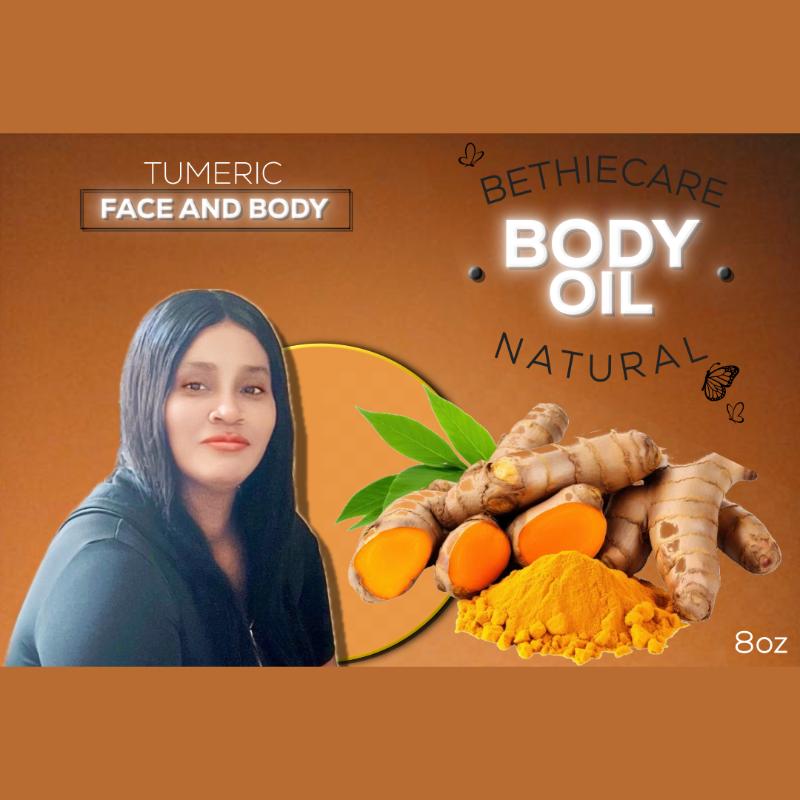 Turmeric Glow Body Oil for Radiant Skin | Spot & Uneven Tone Care | Brightening Body Oil | Hydrating Skin Glow Oil | Smooth & Even Complexion